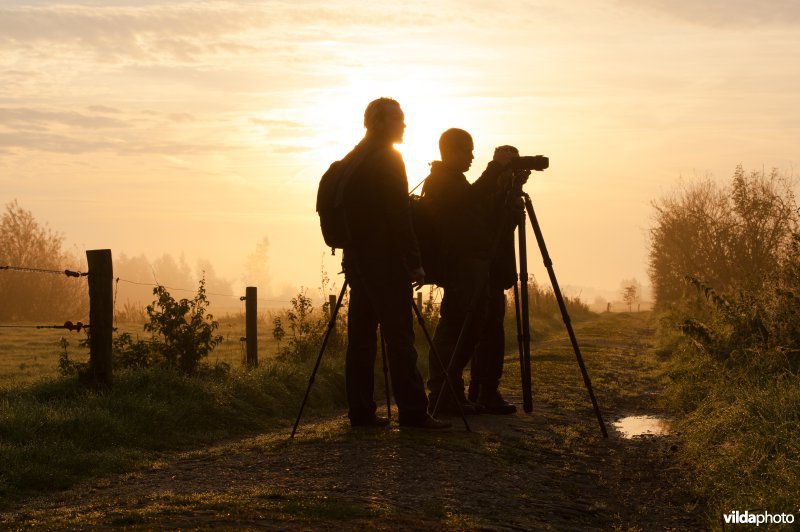 Natuurfotografen langs de IJssel