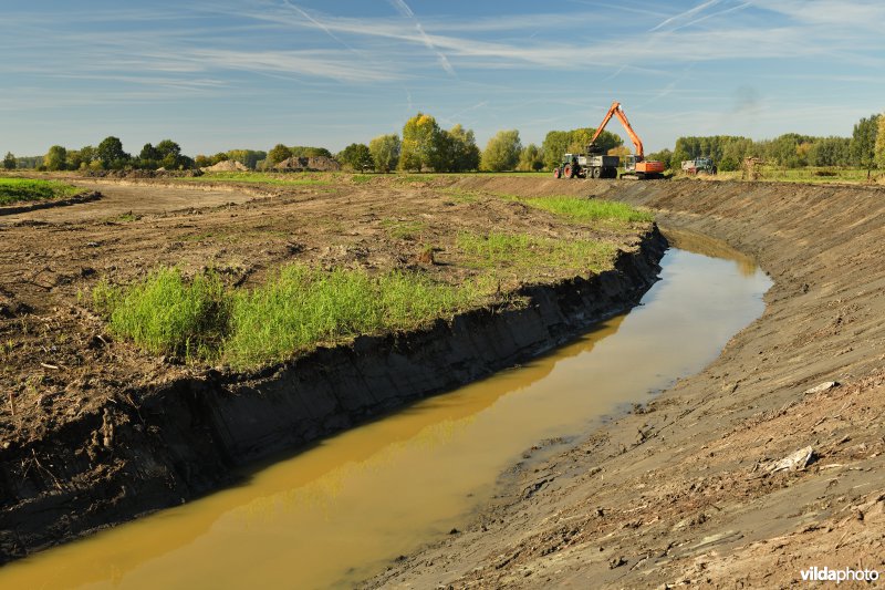 Uitgraven van oude Schelde