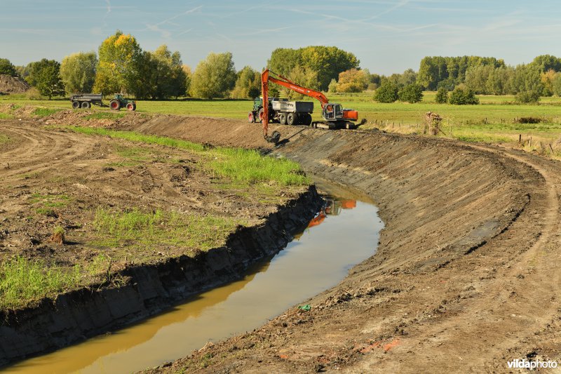 Uitgraven van oude Schelde