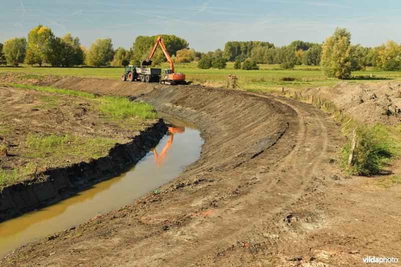 Uitgraven van oude Schelde