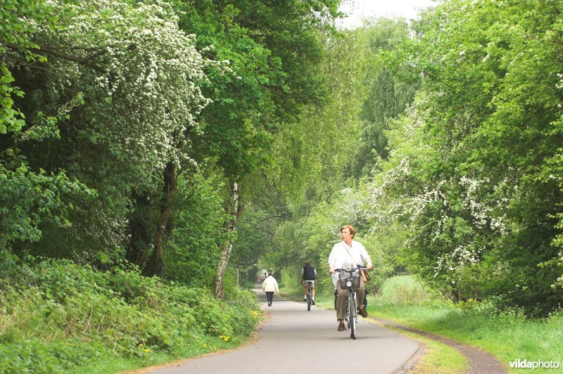 Fietsen langs het mijnwerkerspad