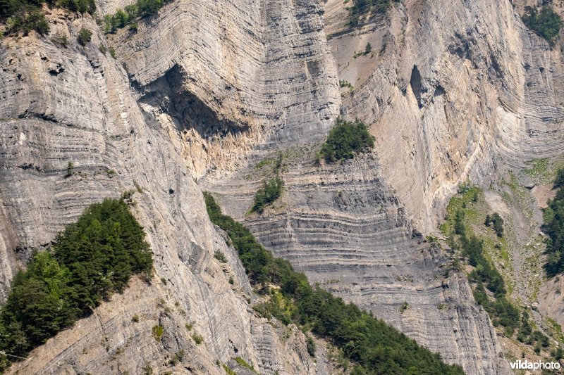 Geologische lagen in rotsformaties