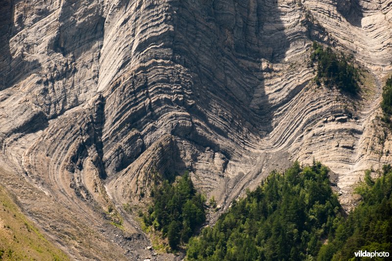 Geologische lagen in rotsformaties
