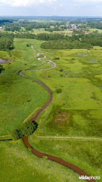 Zwarte Beek meandert door de vallei