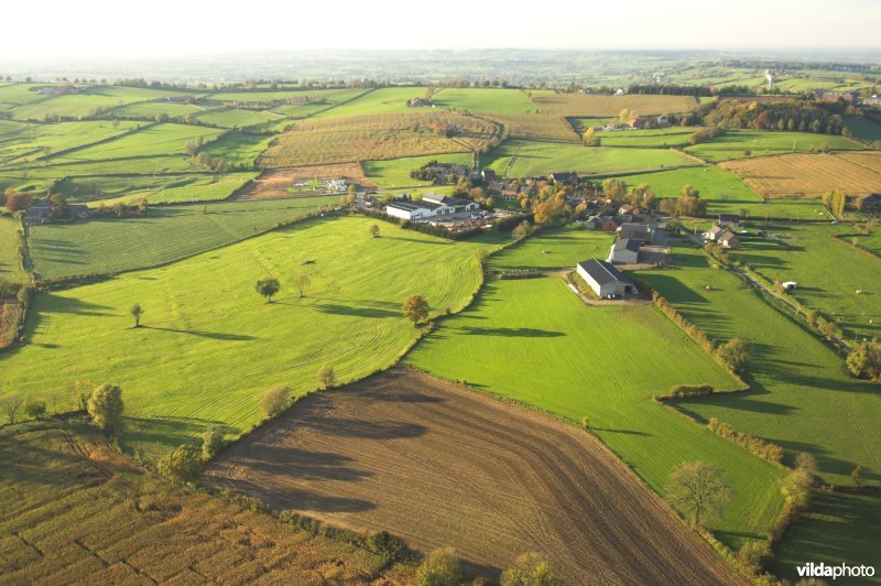 Luchtfoto van de omgeving rond Luik