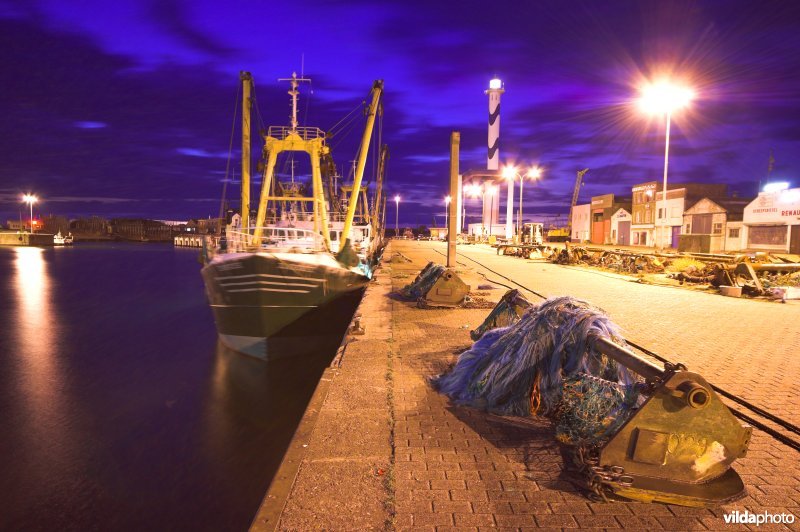 De vissershaven van Oostende
