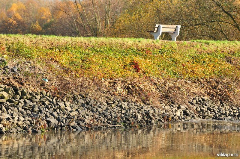 Schelde met steenstortoever