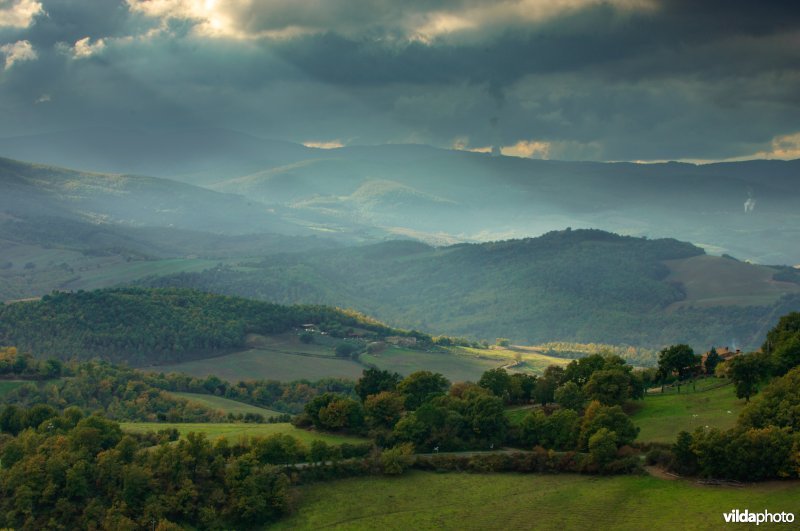 Landschap in Toscane, Italië