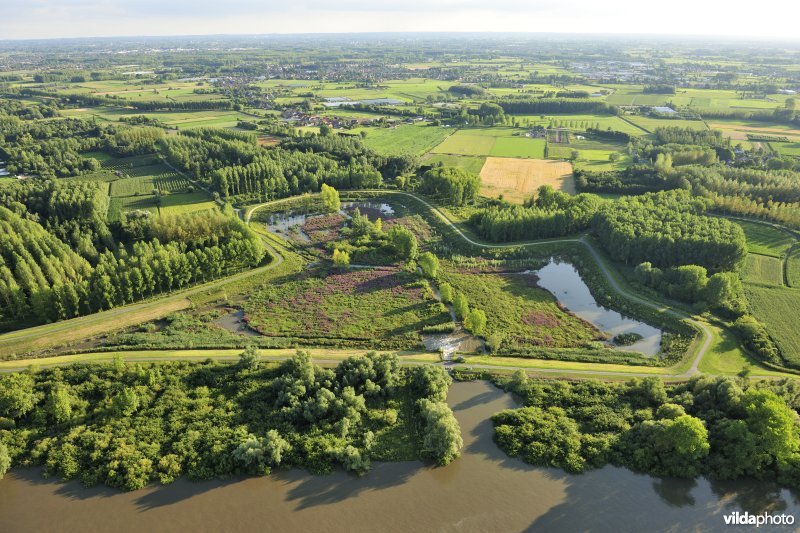 Luchtfoto van het Lippenbroek