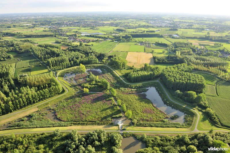 Luchtfoto van het Lippenbroek