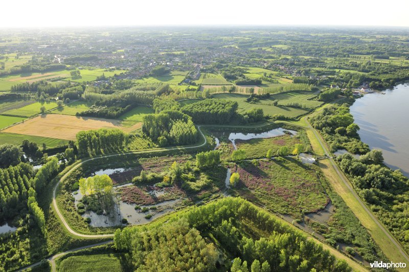 Luchtfoto van het Lippenbroek