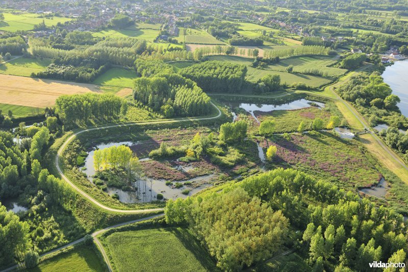 Luchtfoto van het Lippenbroek