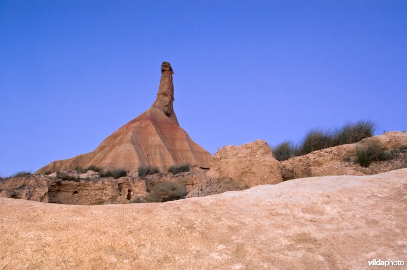 Castildetierra, landschap in Bardenas Reales, Navarra, Spanje