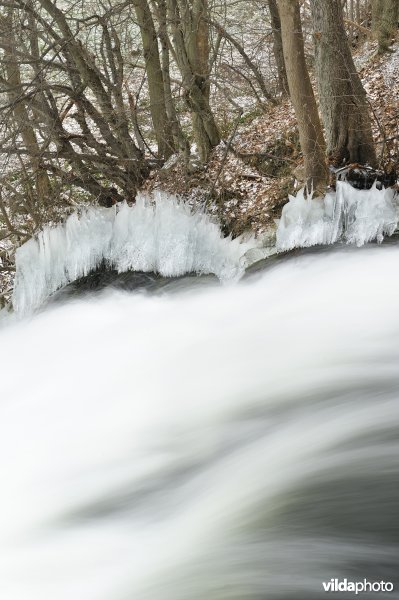 Waterval van Coo in de winter