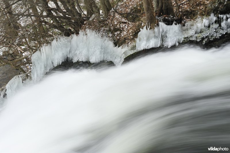 Waterval van Coo in de winter