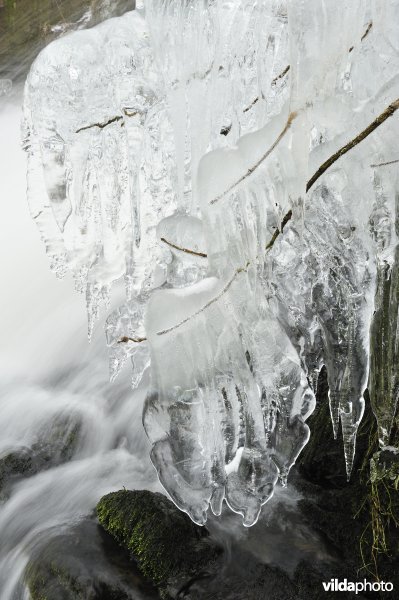 Waterval van Coo in de winter