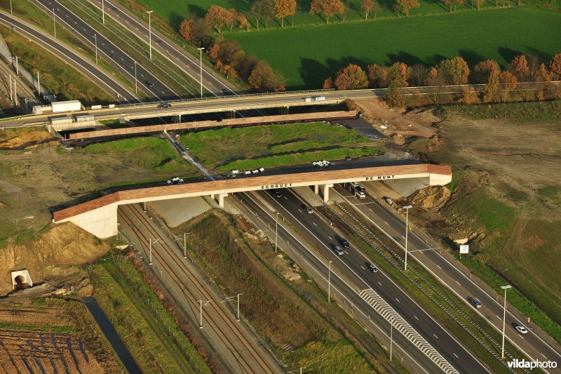 Ecoduct De Munt op de E19 snelweg