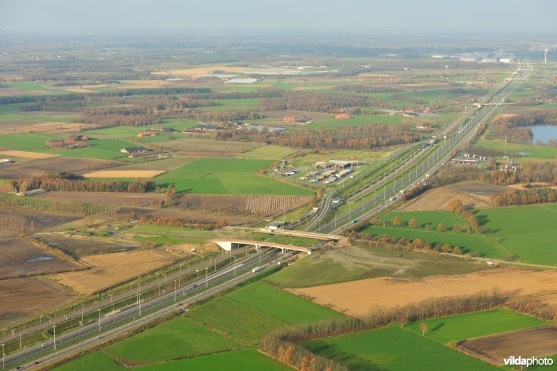 Ecoduct De Munt op de E19 snelweg