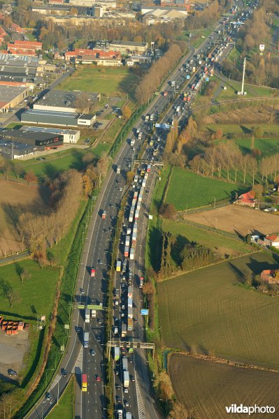 File op de snelweg